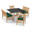 Wexford Outdoor 5 - Piece Dining Set with Cushions-111795995