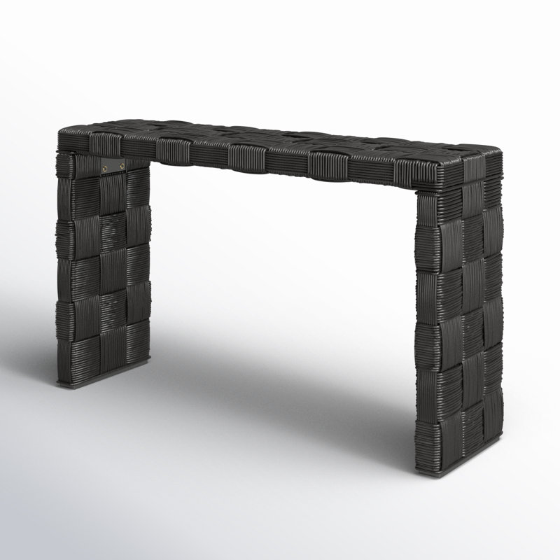 Redrow 51.18'' Console Table, Black