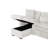 CloudRest 117" Reversible Sectional Sleeper Sofa with Corduroy Upholstery Storage Chaise USB Charging Ports and Cup Holders-1679980828