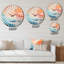 Symi - Horloge murale peinture abstraite-1572031167