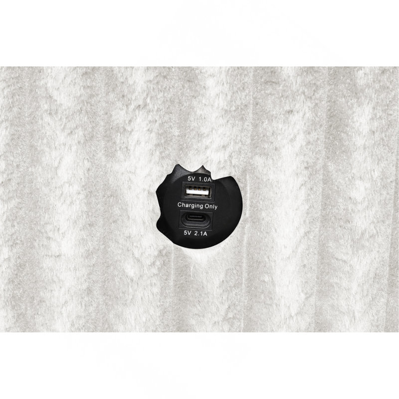 Canapé modulaire moelleux avec canapé-lit en tissu de velours, Crème, crème