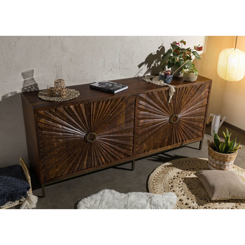 201 Cm Wide Mango Solid Wood Sideboard