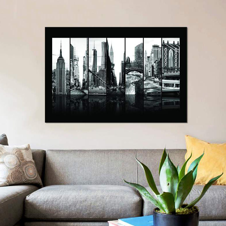 « sept of 7 très b&we vii », reproduction de photo sur toile, H 8 po x l 12 po x P 0,75 po, Toile tendue, Pas de tapis