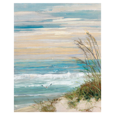 Beach At Dusk by Sally Swatland - Print on Canvas