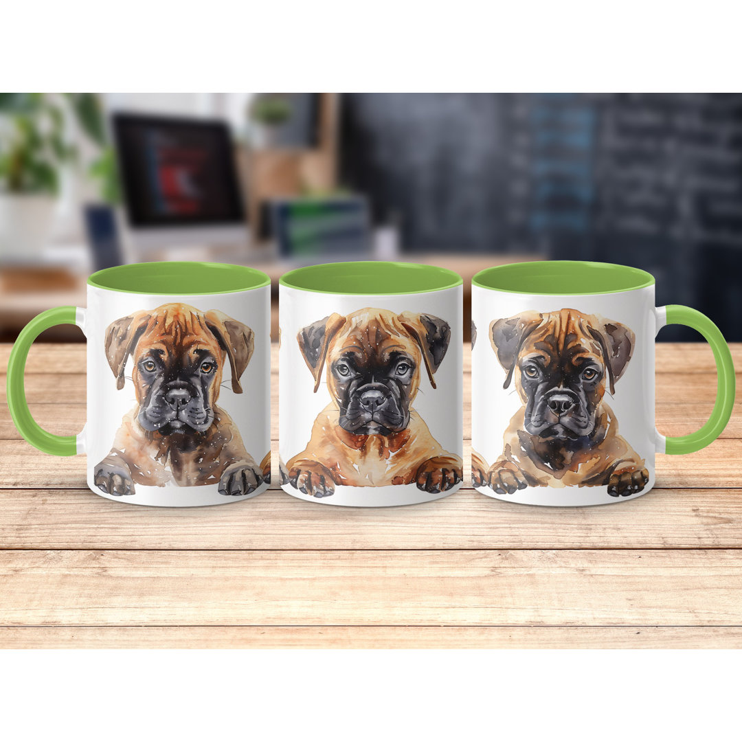 11Oz Watercolour Dachshunds Design Coffee Mug