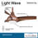 65" 3 - Blade LED Propeller Ceiling Fan with Remote Control and Light Kit Included