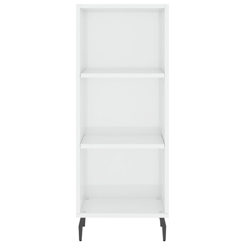 Maizler 90cm H x 34.5cm W Standard Bookcase, Gloss White