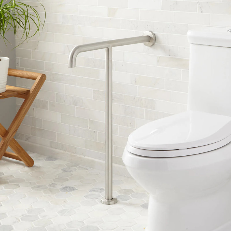 22" Pickens T-Shaped Grab Bar, Brushed Stainless Steel