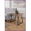 Walden Rustic Brown Coffee Table - Mango Wood &amp; Iron, Parquet Top with Heirloom Distressing