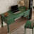 Green Rectangular Solid Wood with 5 drawers desk-1907442932