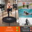 Mini trampoline réglable de haute qualité à poignée en mousse de 48 po - Peut supporter jusqu'à 400 lb, rebondisseur rectangulaire noir pour adultes - idéal pour les entraînements intérieurs et extérieurs