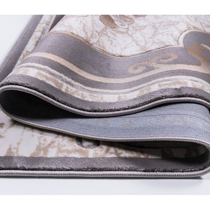 Tapis Guilliana-Turkish-GREY, Rectangle 5 pi 3 po x 7 pi 2 po