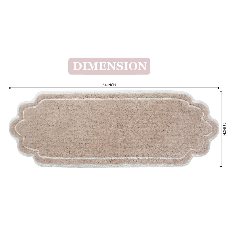 Dobrinka Bath Rug, Linen, 21" W x 54" L