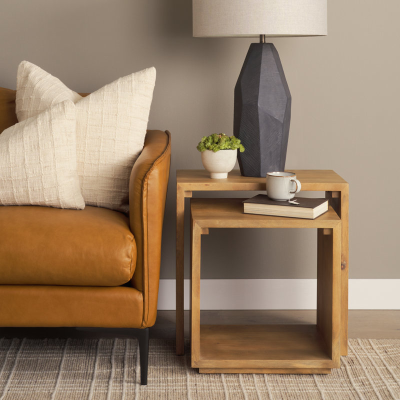Solid Wood Nesting End Table