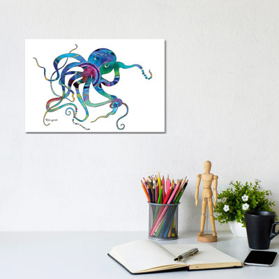 Octopus Multi I by Jo Lynch - Wrapped Canvas Gallery-Wrapped Canvas Giclée