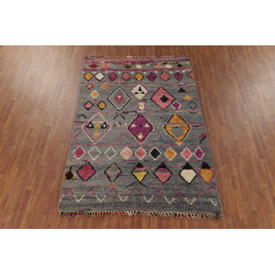Geometric Plush Moroccan Oriental Area Rug 6x9