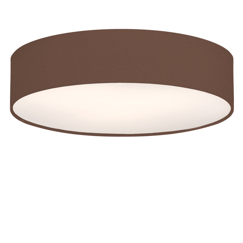 Parvin Cotton / Cotton Blend Flush Mount, Brown