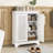 Spacious White Makeup Vanity Cabinet With Board And Glamorous Appeal Modern Cd Storage Adjustable Partition Space Design