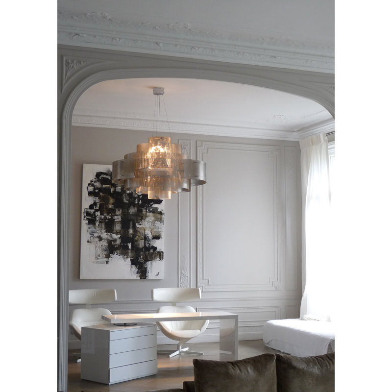 Galaxy 6 - Light Chandelier, 23" H x 37" W x 37" D, E14