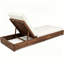 Chaise longue d'extérieur inclinable en bois d'acacia Donnie