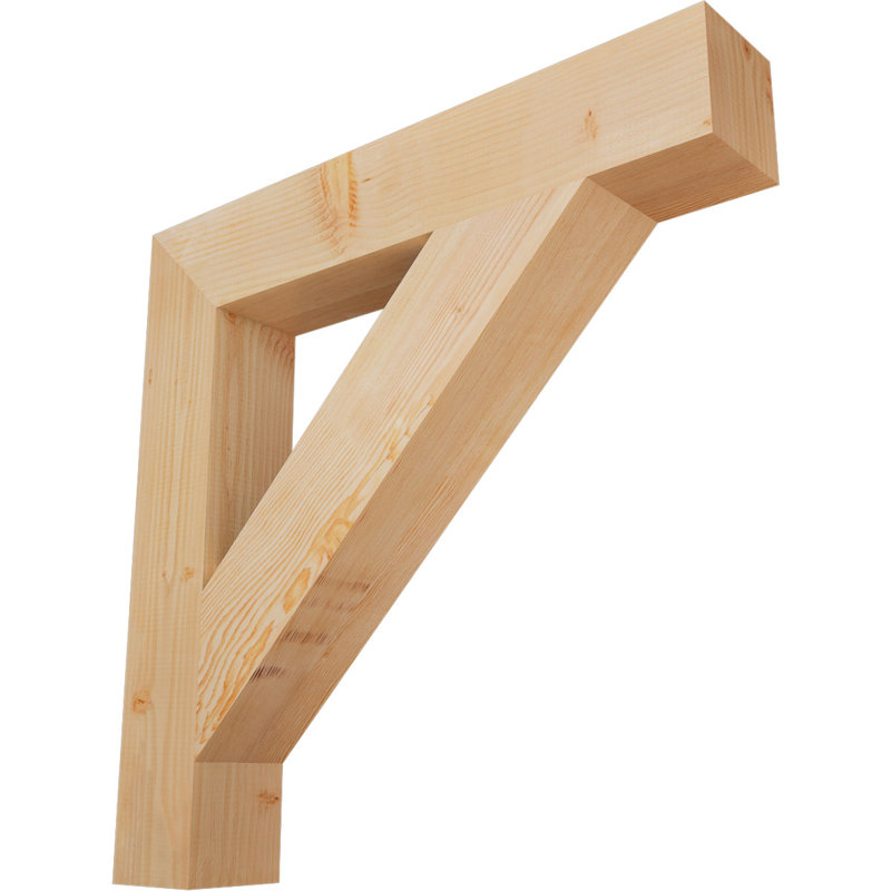 Support de bloc traditionnel l 5 5 po x P 36 po x H 36 po, sapin Douglas, Douglas (lisse), H 36 po x l 5,5 po x P 36 po