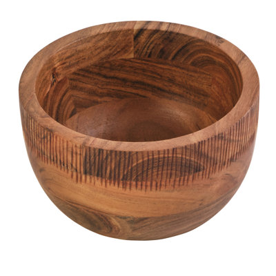 Fitz and Floyd Caleb Natural Wood Serving Bowl