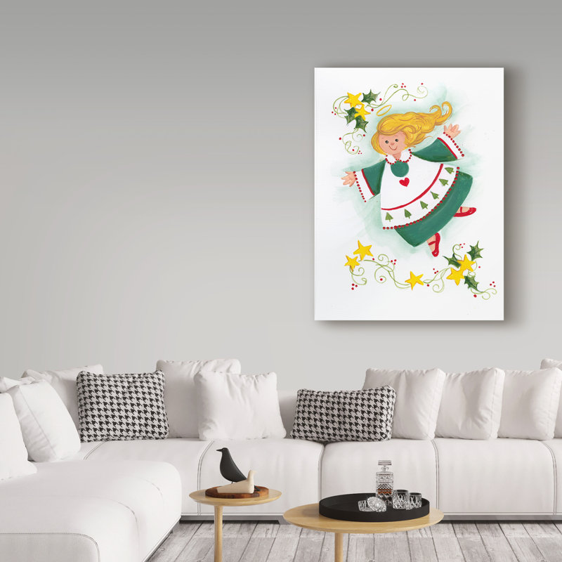 «Woman in Green», art sur toile, H 24 po x l 18 po x P 2 po