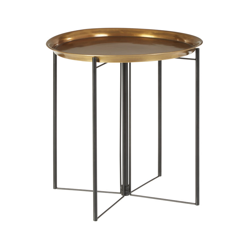 Dunnigan Tray Top Cross Legs End Table