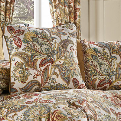 August Square Decorative Cotton Throw Pillow