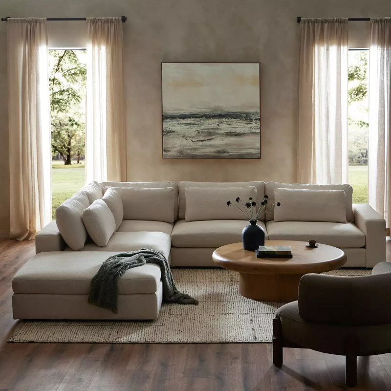 Nathanael 5 - Piece Modular Upholstered L-Sectional