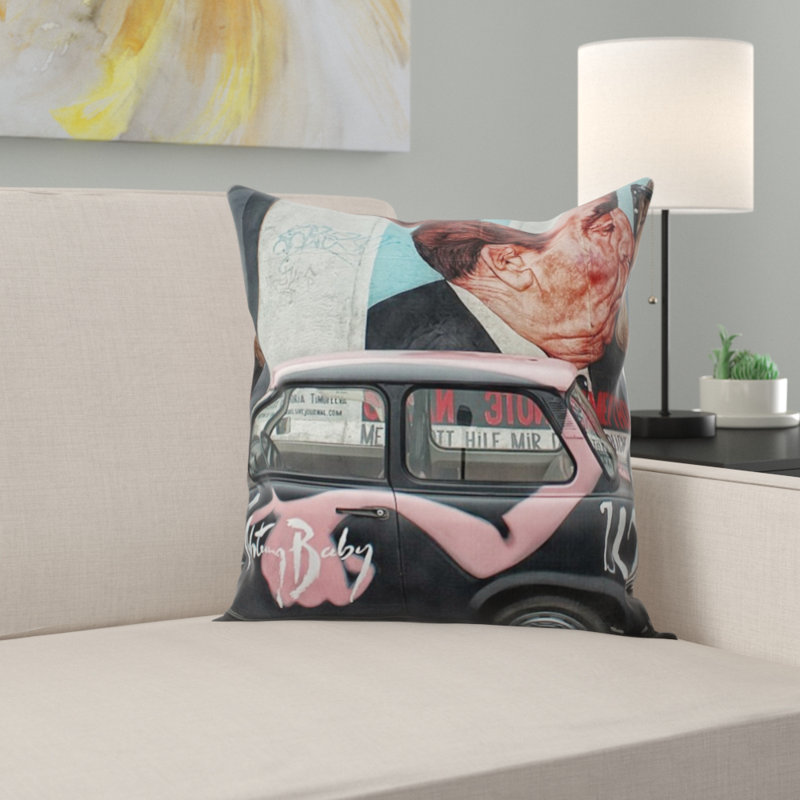 Berlin Wall Throw Pillow