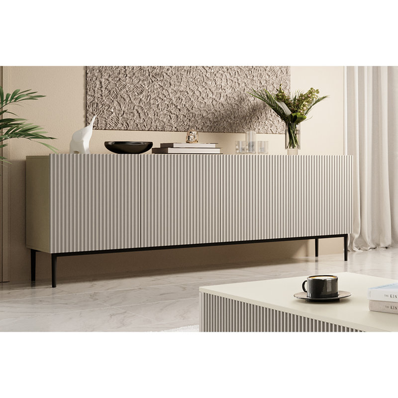 Sideboard 200 4D, Black/Black