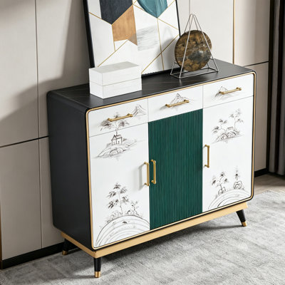 Large Capacity Luxury Sintered Stone Sideboard