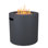 Aegean 24" Round Steel Propane Fire Pit Table with Hidden Tank Storage by Real Flame