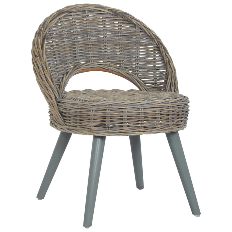 Afton Sofa Chair Kubu Rattan Armchairs Bedroom Seats Home Couch, Grey