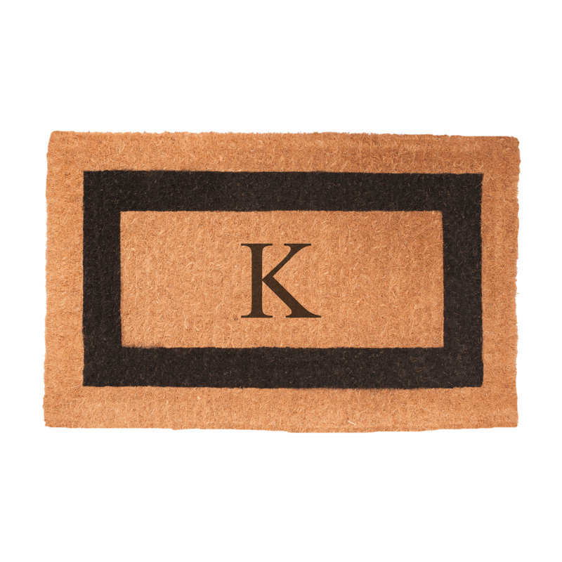 Stansfield Personalizable Outdoor Doormat, Rectangle 1'6'' x 2'6", K