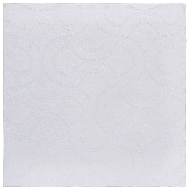 Zaniya Performance Machine Washable Geometric Rug, Square 6'