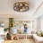 Caged Ceiling Fan With Lights Remote Control, Pendant Lights