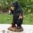 Gnomes in Trouble with Bear Garden Statue