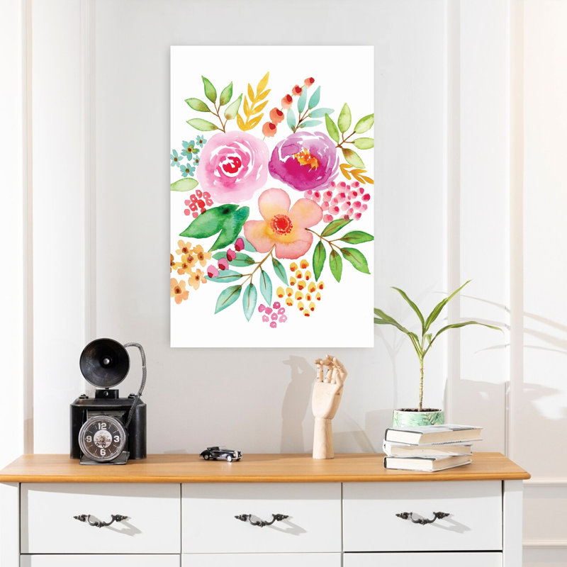 Blooms 8, pivoines romantiques, nature et printemps, 24" H x 16" W