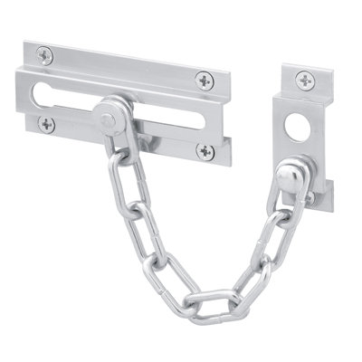 Prime-Line Chain Door Guard  Door Chain Lock for Door and Home Security, Solid Brass Construction (Single Pack)