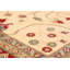 Tapis unique en laine noué à la main Gazni des années 2010 de 6 pi 7 po x 9 pi 10 po beige Qaiden