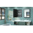 Cyrille Recessed & Surface Framed Medicine Cabinet with Mirror and Shelves-860957891-860957902