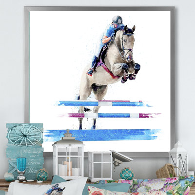 Reproduction d'art sur toile Jockey