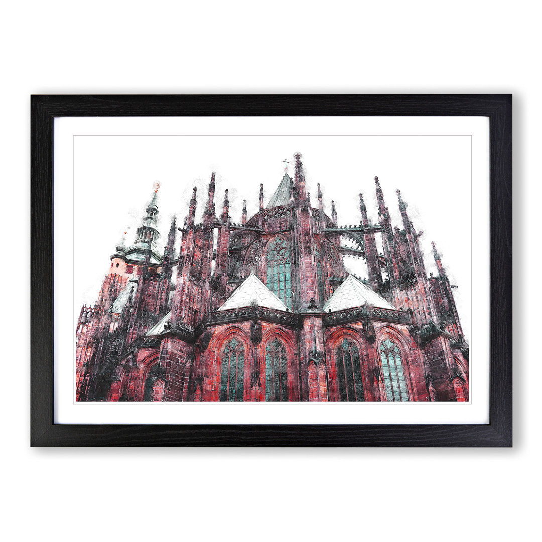 Prague Castle in the Czech Republic - Framed Print