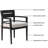 7-piece Outdoor Patio Aluminum Furniture, Modern Dining Set