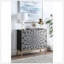 Console noire, grise et laiton