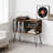 Record Player Stand With Vinyl Storage For Up To 230 Albums, Solid Wood And Metal Turntable Cabinet With Mid-Century Design, Organizer Shelf For Living Room Or Bedroom