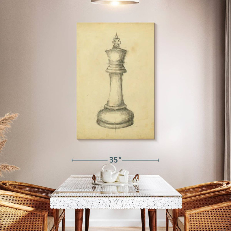 Senne Antique Chess I, 48" H x 32" W