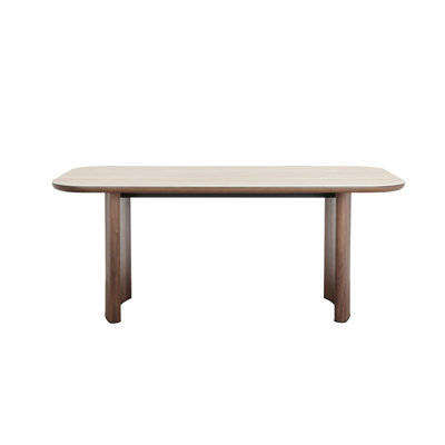 Atticus Dining Table with Travertine Ceramic Top